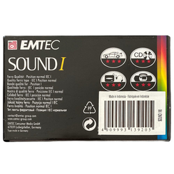 Audiokazeta CC (Compact Cassete) EMTEC Sound I-90
