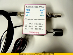 Konvertor VKV pásma CCIR do OIRT model K8EC-PR3