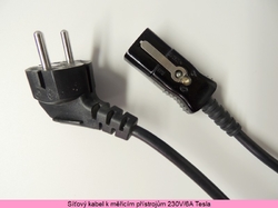 Síťový přívodní kabel 230V/6A Tesla