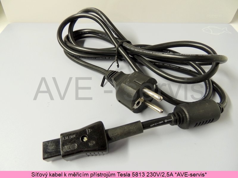 Síťový přívodní kabel 230V/2,5A HQ Tesla 5813