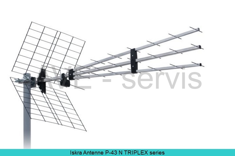 P-43 N TRIPLEX FLT7 Iskra - televizní anténa UHF
