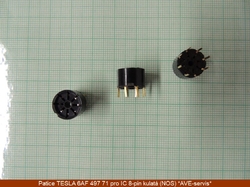 TESLA 6AF 497 71 patice 8pin IC kulatá - GOLD