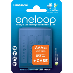 Nabíjecí aku NiMh 4xAA 2000mAh eneloop Ready To Use + case