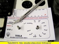 Tesla BM215 - prvotní zkouška fólie před nalepením