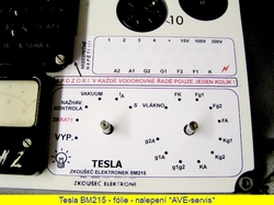 Tesla BM215 - nalepení fólie - nejlépe lepit na poloviny