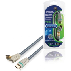Kabel video BANDRIDGE otočný High Speed HDMI - HDMI  2m 