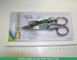 FC02 střihač/nůžky koaxiálního kabelu CAVEL
