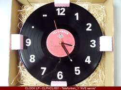 Hand Made CLOCK - hodiny z vinylových LP Classic Telefunken-1