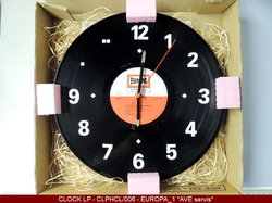 Hand Made CLOCK - hodiny z vinylových LP Classic EUROPA-1