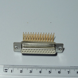 Konektor D-SUB 25pin zásuvka 90° do PCB