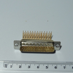 Konektor D-SUB 25pin zástrčka 90° do PCB