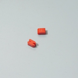 Podložka plastová pod diody - TESLA červená