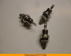 KZ714 dioda zenerova 27V/10W Tesla - NOS