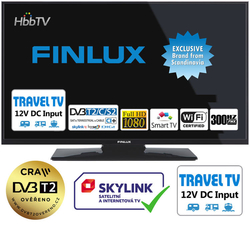 Finlux TV32FFMG5760 - FHD T2 SAT SMART WIFI 12V TRAVEL TV 