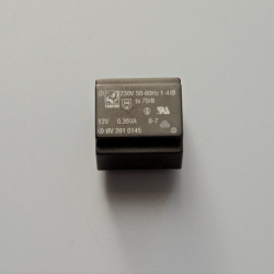 Síťový transformátor do DPS 230V/12V-0,35W; EI zalitý