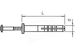 Natloukací hmoždinky OBO 910 SD 6x40