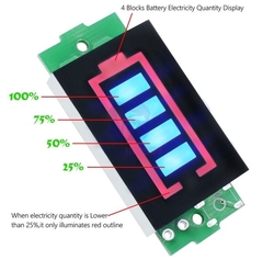 Modul indikátoru nabití Li-Ion/Li-Pol verze pro 1-4články