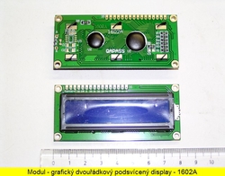 1602A dvouřádkový alfanumerický LCD display