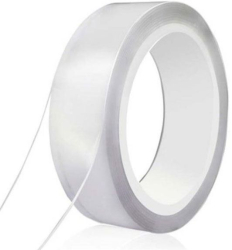 Oboustranná lepící průhledná NANO páska, nanoadhezivní, šíře 30mm, délka 1m