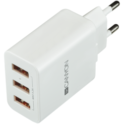 CANYON univerzální 3x USB nabíječka do sítě s ochranou proti přepětí CNE-CHA05W