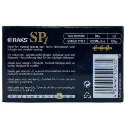 Audiokazeta CC (Compact Cassete) RAKS SP1 90min