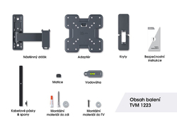  Držák LCD/LED TV Vogels s ramenem TVM 1223 černá