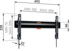 Držák OLED TV Vogel's TVM 3405 SP fixní, černá