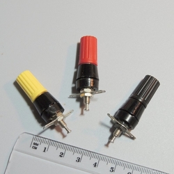Přístrojová zdířka TESLA 4mm  šroubovací WK 484 xx - barevné verze