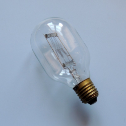 Žárovka E27, 220V, 500W průmyslová čirá klasická - NOS