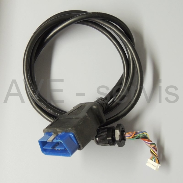 OBD-II konektor s kabelem a průchodkou