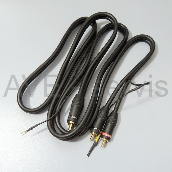 Propojovací kabel PHONO 2Cinch-2Cinch Gold pro 1,5m Technics