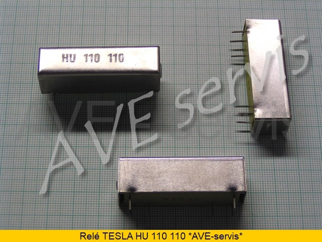 HU 110 110 jazýčkové relé Tesla - NOS